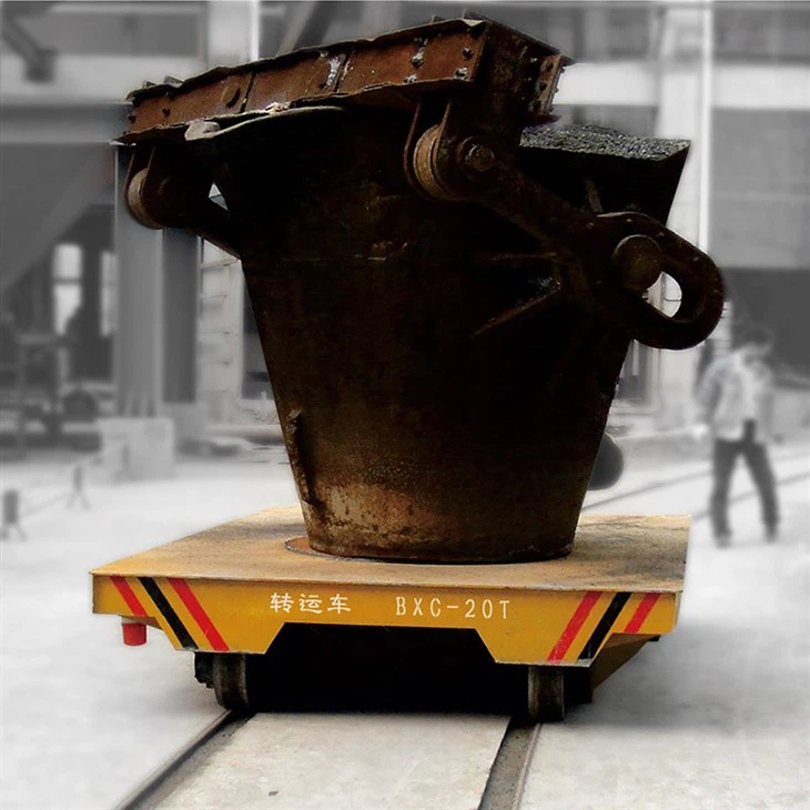 China Supply Electric Heavy Duty Transfer Vehicle/Plate Transport Trackless Transfer Vehicle