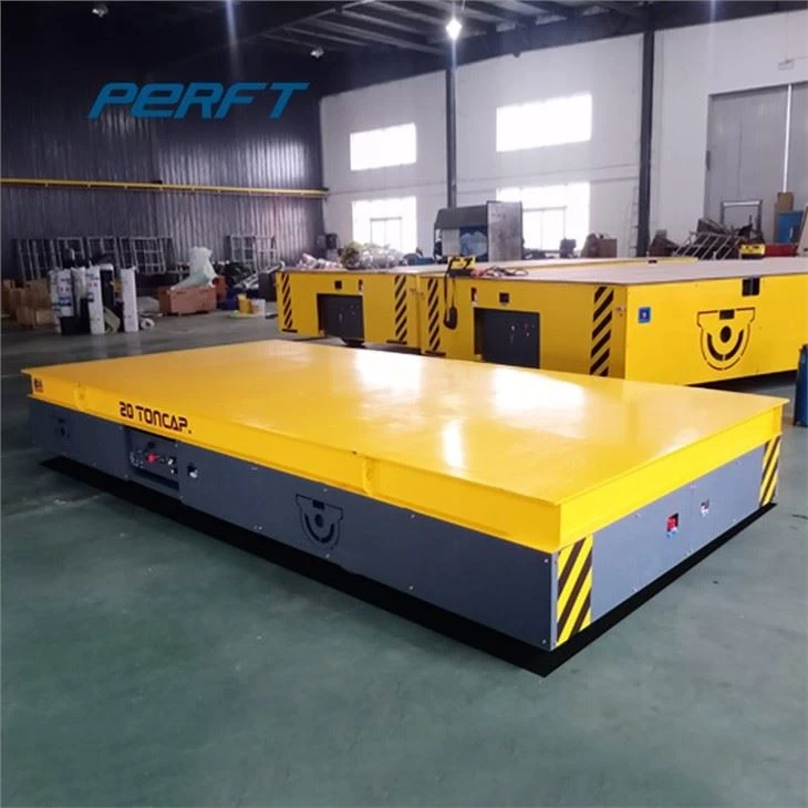 Steerable Transfer Trolley For Steel Rolls Warehouse 75 Tons